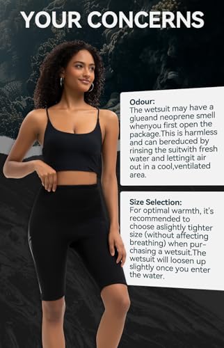 XUKER Wetsuit Shorts Women 3mm, Neoprene Shorts Womens Wet Suits for Water Sports Pool Swimming Snorkeling Floating Canoeing Aerobics - Image 5