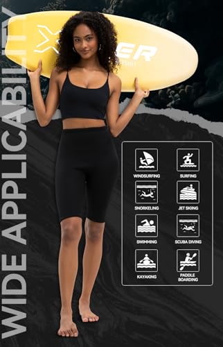 XUKER Wetsuit Shorts Women 3mm, Neoprene Shorts Womens Wet Suits for Water Sports Pool Swimming Snorkeling Floating Canoeing Aerobics - Image 4