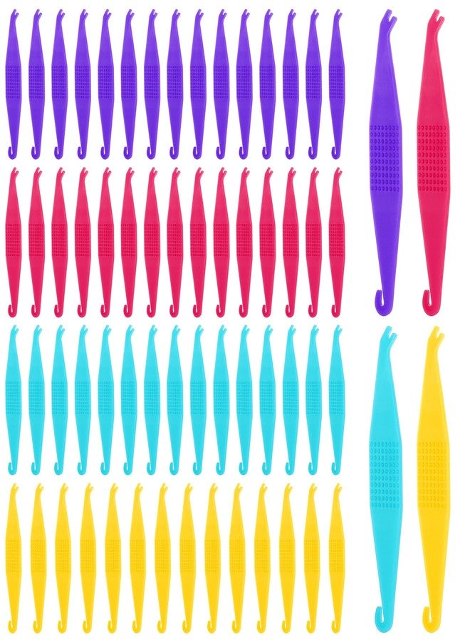 HaiFafafaing 200 Pcs Braces Rubber Band Tool, Colorful Plastic Orthodontic Rubber Band with Hook and Pusher, Disposable Dental Rubbers Bands for Braces - Image 1