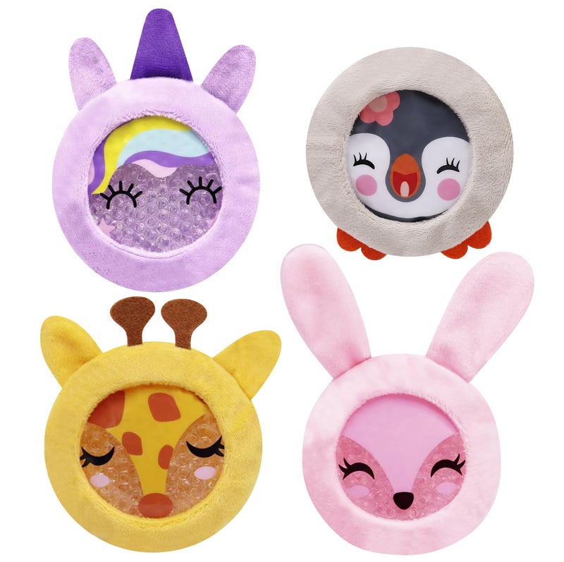 Kids Ice Packs for Boo Boos Reusable Warm Hot Cold Compress Injuries Pain Fever Wisdom Teeth Tired Eyes Sinus and Headaches Relief Children Heat Treatment Animal Designed First Aid Kit