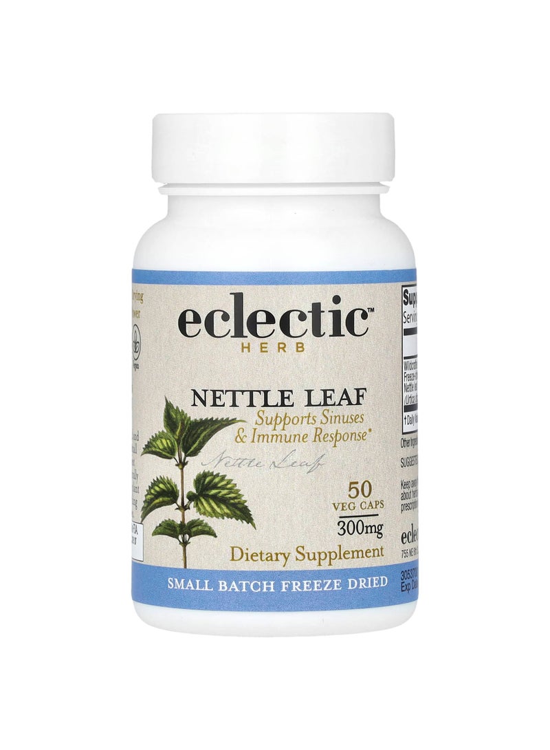 Eclectic Herb Freeze Dried Nettle Leaf, 300 mg, 50 Veg Caps