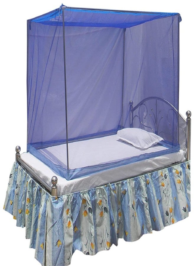 Neekshaa Combo Pack of 2 Mosquito Net for Single Bed Polyester Mosquito Net for Baby | Bedroom | Family_Size-6x3 FT_Color-Blue,Purple - Image 2