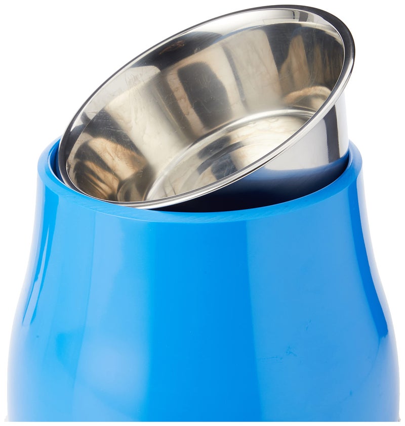 Dogit Elevated Dog Bowl, Stainless Steel Dog Food and Water Bowl for Large Dogs, Blue, 73751 - Image 3