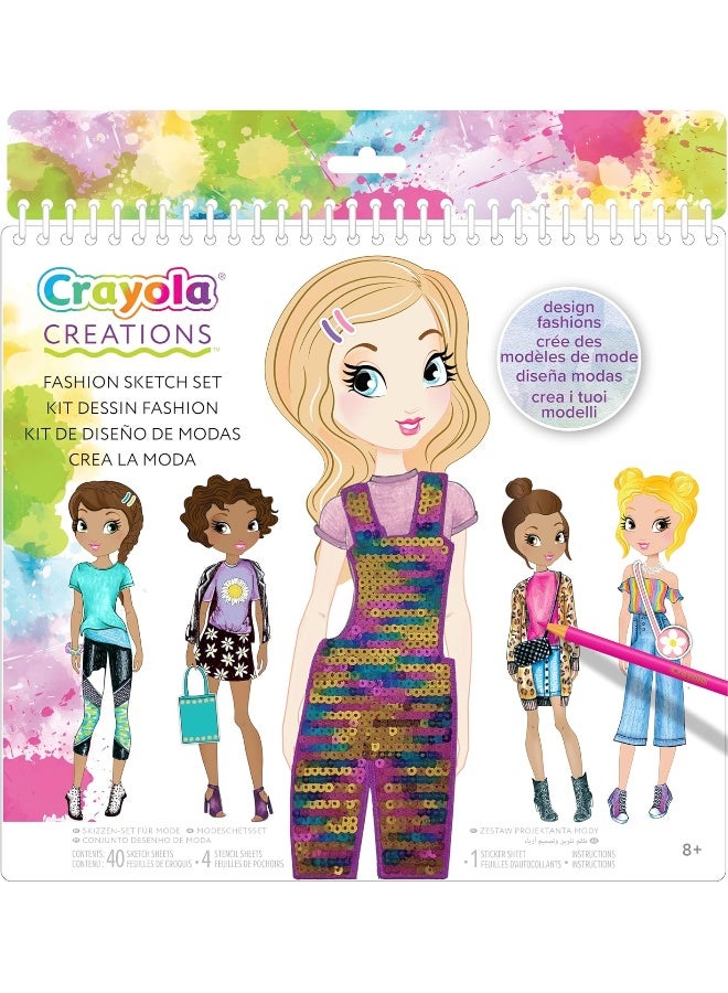 Crayola مجموعة كرايولا للإبداعات أحب الموضة للرسم - Image 3