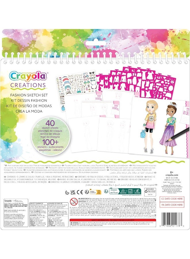 Crayola مجموعة كرايولا للإبداعات أحب الموضة للرسم - Image 2