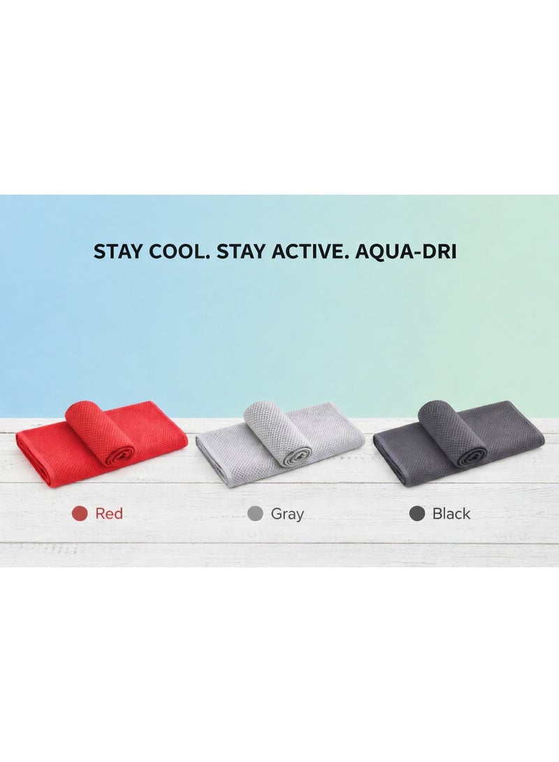 3-Pack Microfiber Cooling Towels for Sports with Silicone Case – Quick Absorbent & Fast Drying – Ideal for Gym & Yoga – 80×30 cm - Image 2