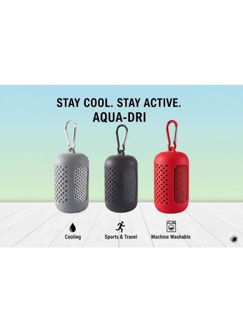 3-Pack Microfiber Cooling Towels for Sports with Silicone Case – Quick Absorbent & Fast Drying – Ideal for Gym & Yoga – 80×30 cm - Image 1