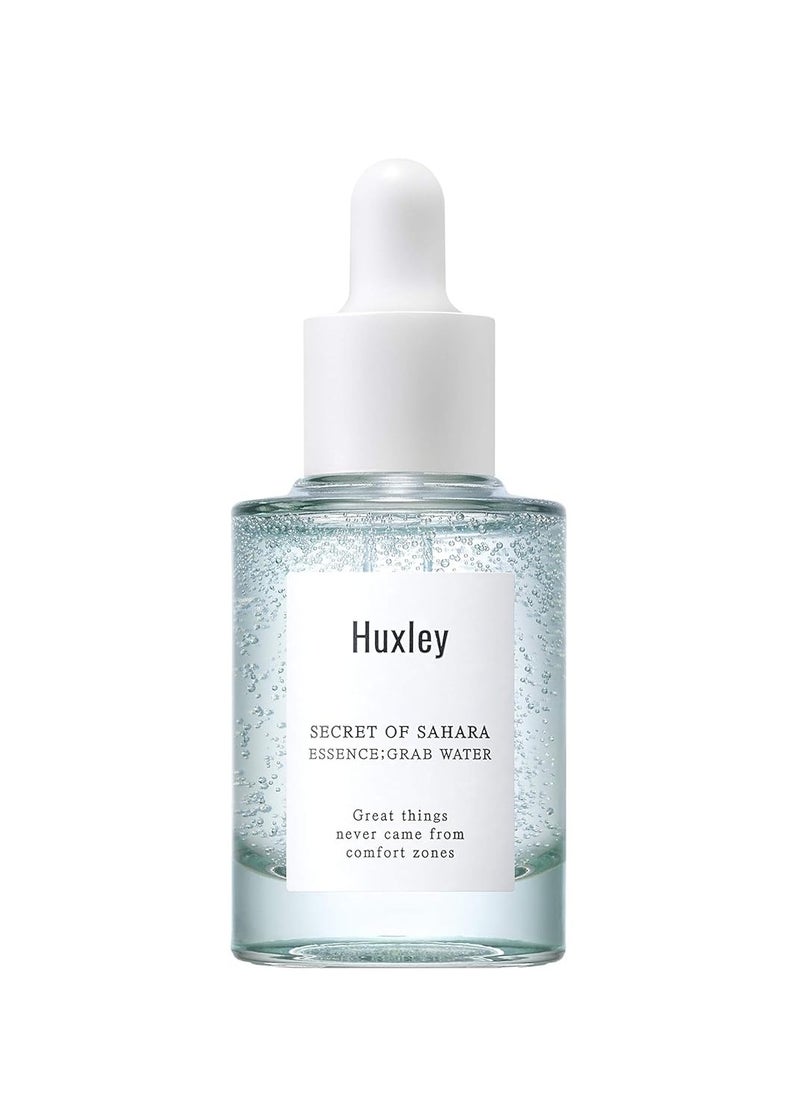 Huxley Huxley Secret of Sahara Essence Grab Water 1.01 fl. oz. | Korean Water Essence Facial Hydration | With Hyaluronic Acid, Ceramide, Peppermint, and Antioxidant Berry Complex to Hydrate and Soothe Skin  - Image 1