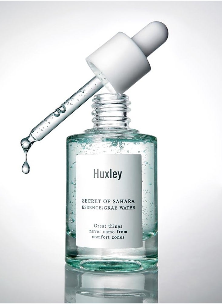 Huxley Huxley Secret of Sahara Essence Grab Water 1.01 fl. oz. | Korean Water Essence Facial Hydration | With Hyaluronic Acid, Ceramide, Peppermint, and Antioxidant Berry Complex to Hydrate and Soothe Skin  - Image 2