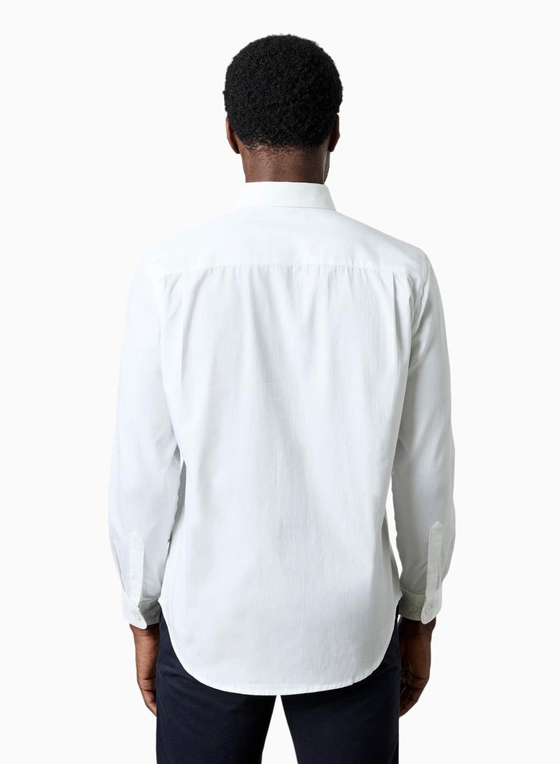 French Connection Corderoy White Shirt - Image 2