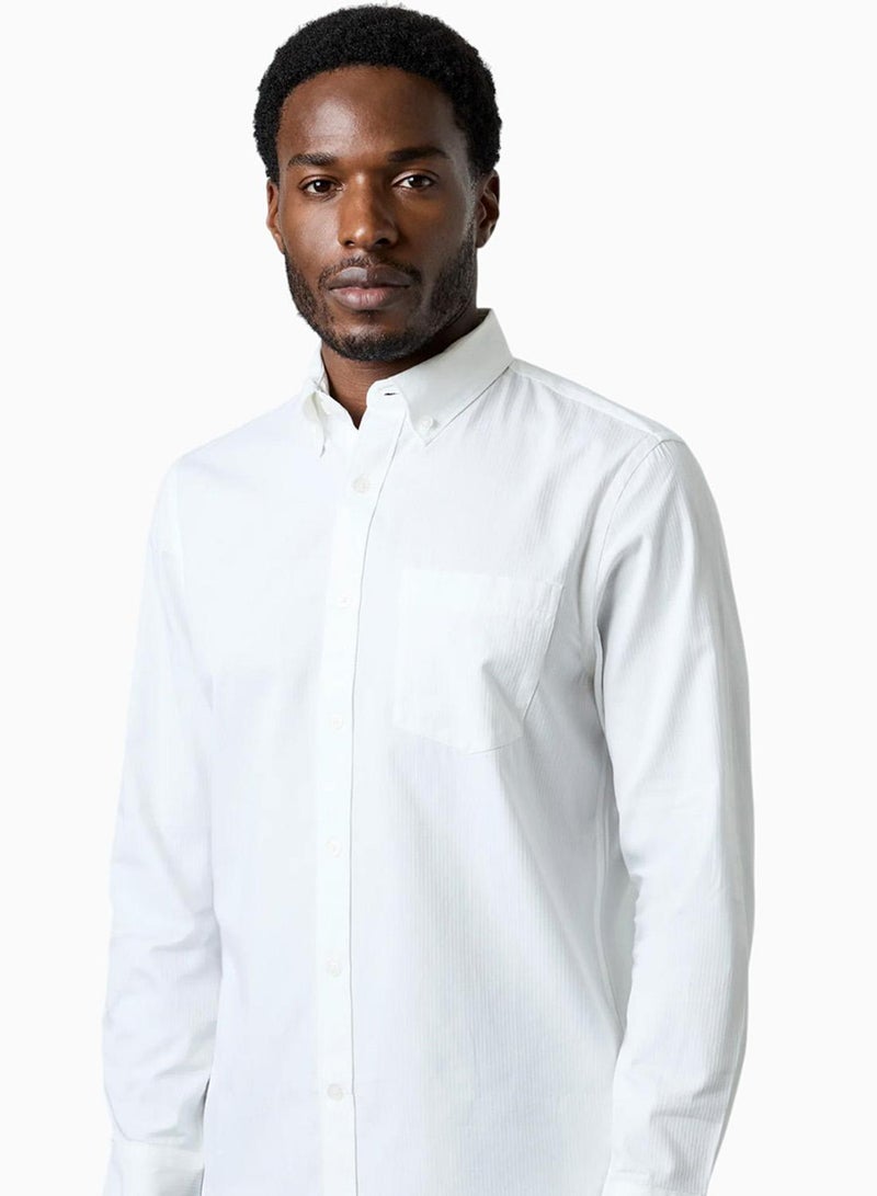 French Connection Corderoy White Shirt - Image 4