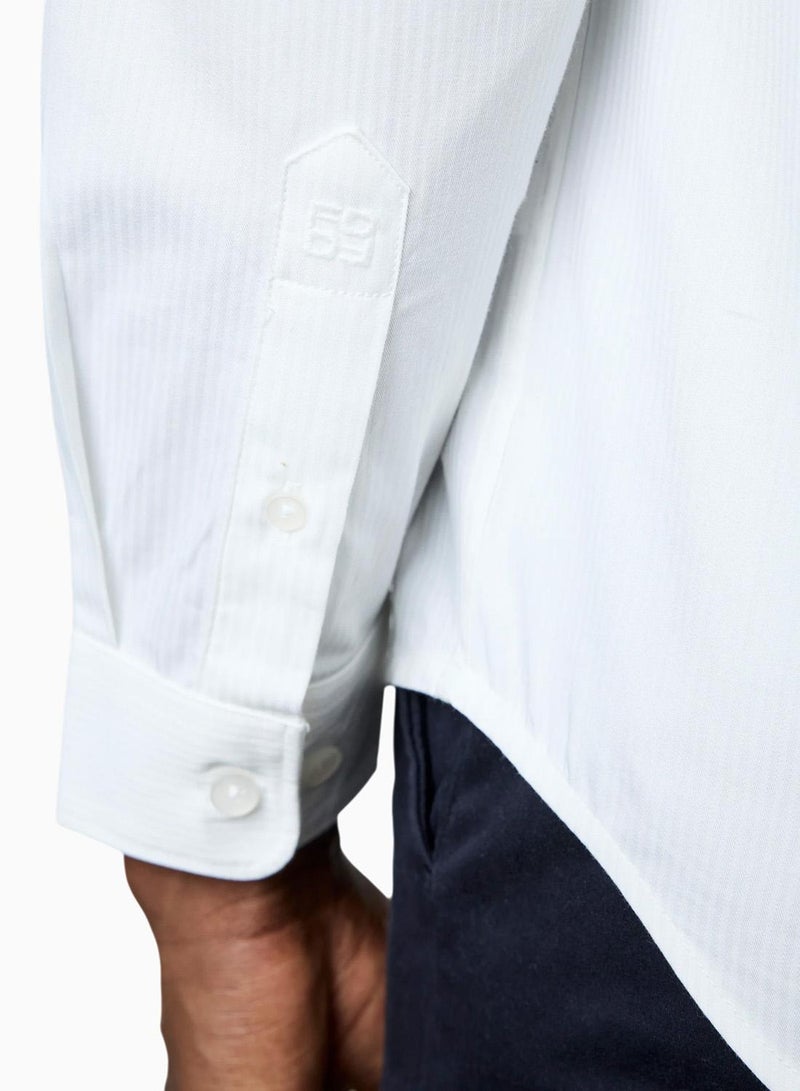 French Connection Corderoy White Shirt - Image 5