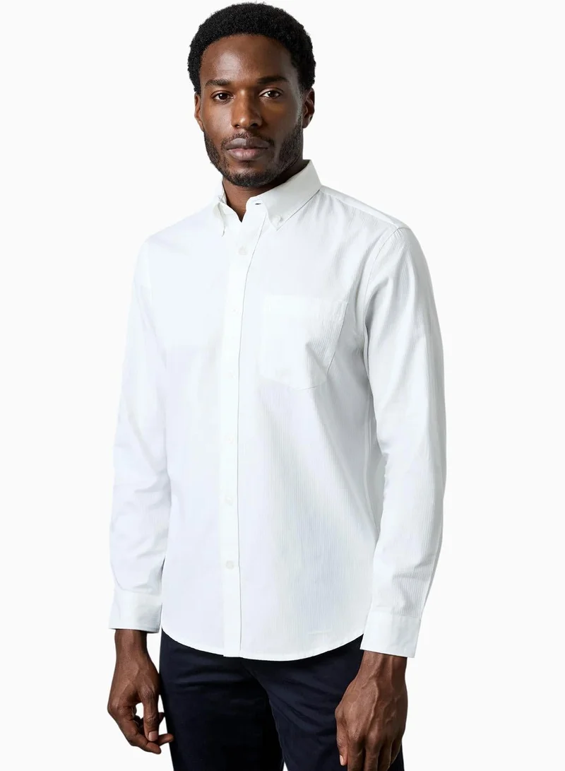 French Connection Corderoy White Shirt