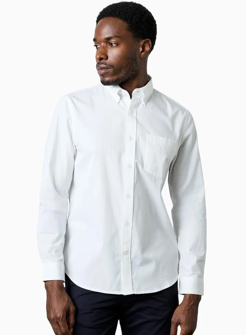 French Connection Corderoy White Shirt