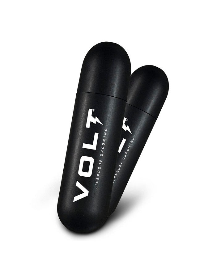 VOLT Olt Grooming Instant Beard Color Eco 2 Pack Refill Smudge And Water Resistant Quick Drying Brush On Color For Beards Mustaches And Eyebrows Onyx (Black) - Image 1