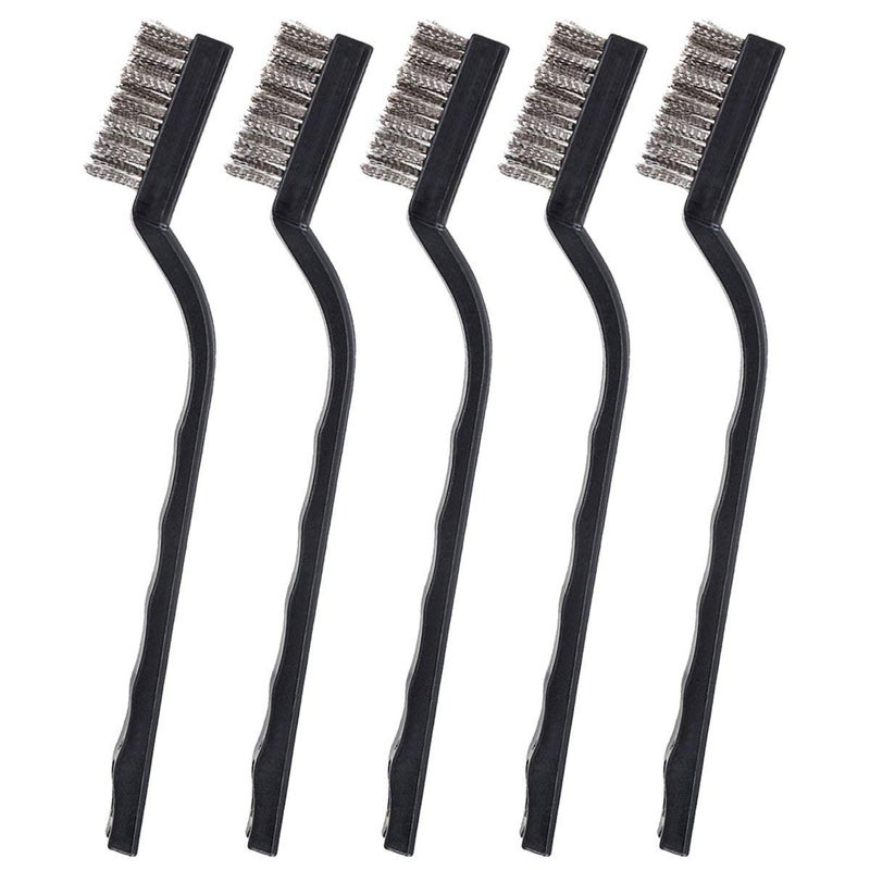 DIY Crafts DIY Crafts Design No # 1, Pack of 3 Pcs, Mini Wire Brush Set Steel Brass Nylon Cleaning Polishing for (Design No # 1, Pack of 3 Pcs)  - Image 4