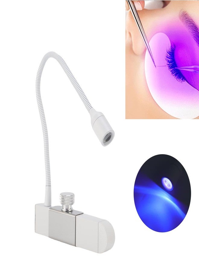 Zunate Portable Eyelash Extension Lamp with Foot Pedal Tweezers, 395-400nm Curing Light,1-2 Second Fast Cure, Pen Sized Handheld for Beauty Salon, Nail Tech, Home (White) - Image 5