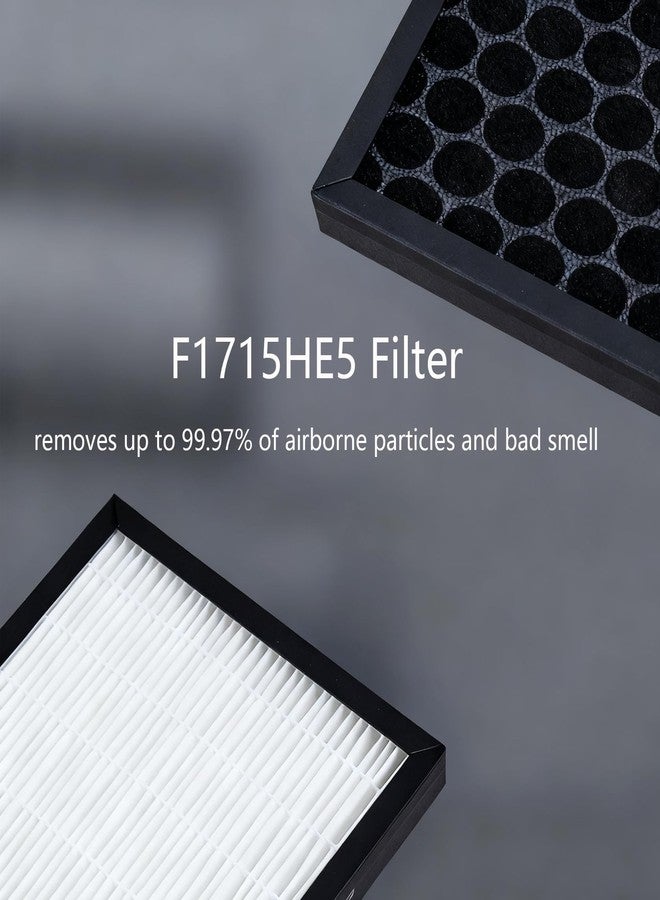 DAODEFUL F1715HE5 HEPA Filter for Hunter HT1715 Air Purifier | 2-Pack HEPA – Capable of Capturing Dust, Pet Dander & smell - Image 4