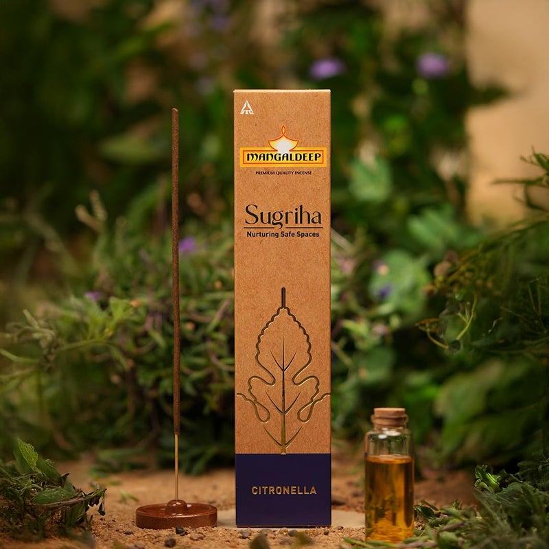 Mangaldeep Sugriha Mosquito Repellant Incense - Citronella (40 Sticks) - Image 5