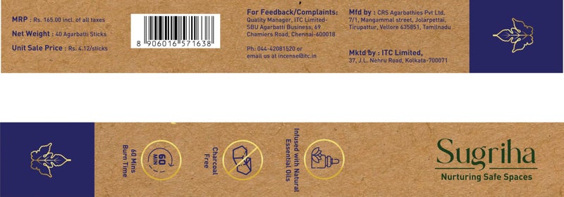 Mangaldeep Sugriha Mosquito Repellant Incense - Citronella (40 Sticks) - Image 4