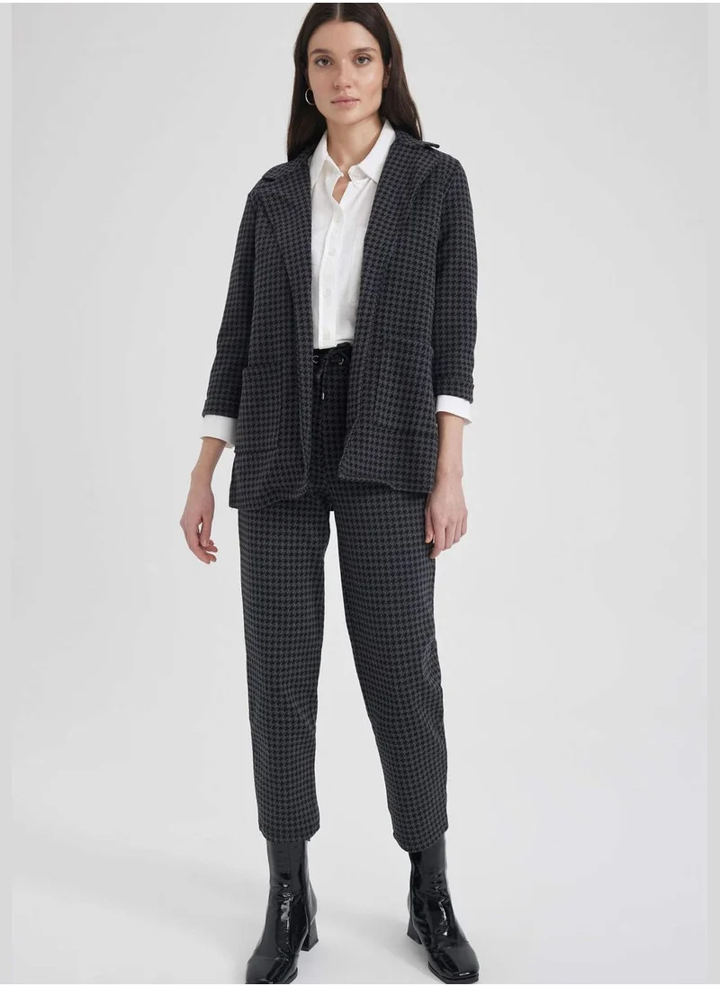 DeFacto Houndstooth Patterned Relax Fit Jogger