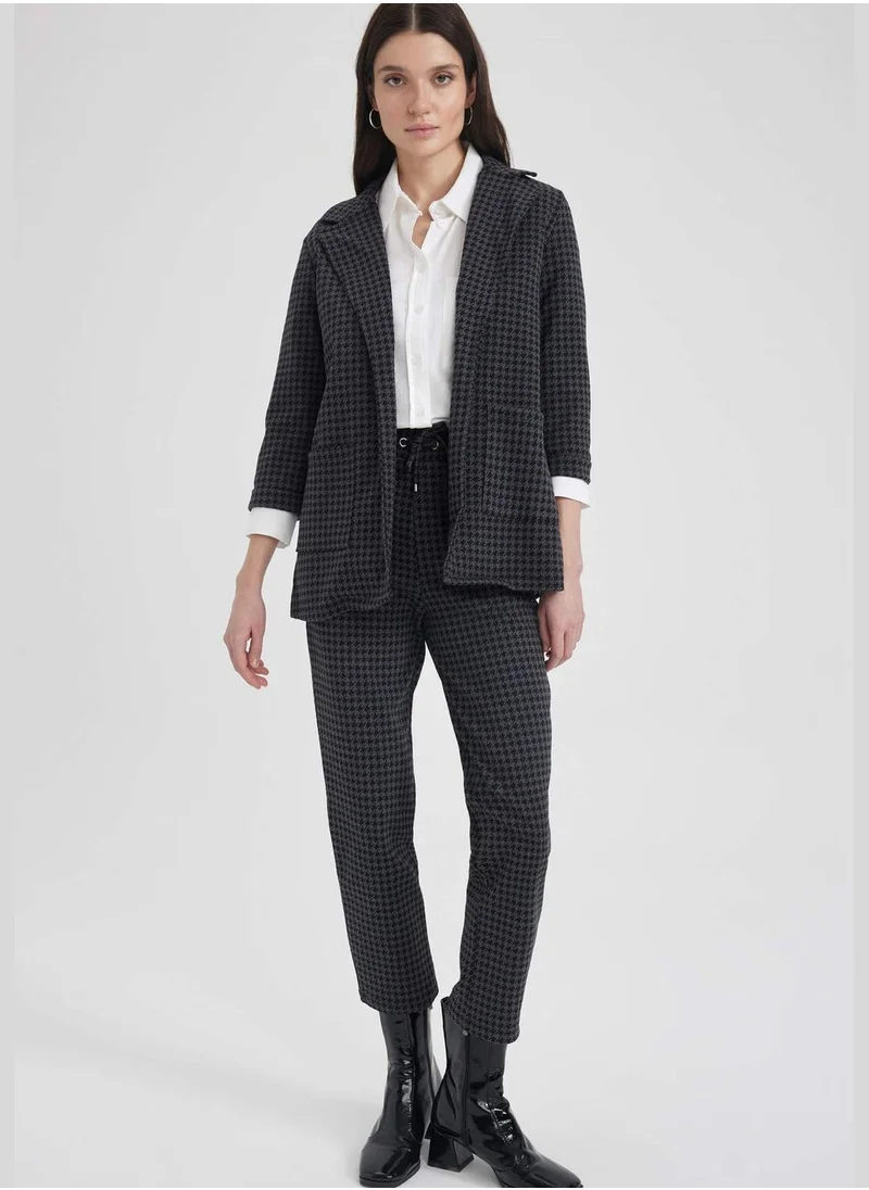 DeFacto Houndstooth Patterned Relax Fit Jogger