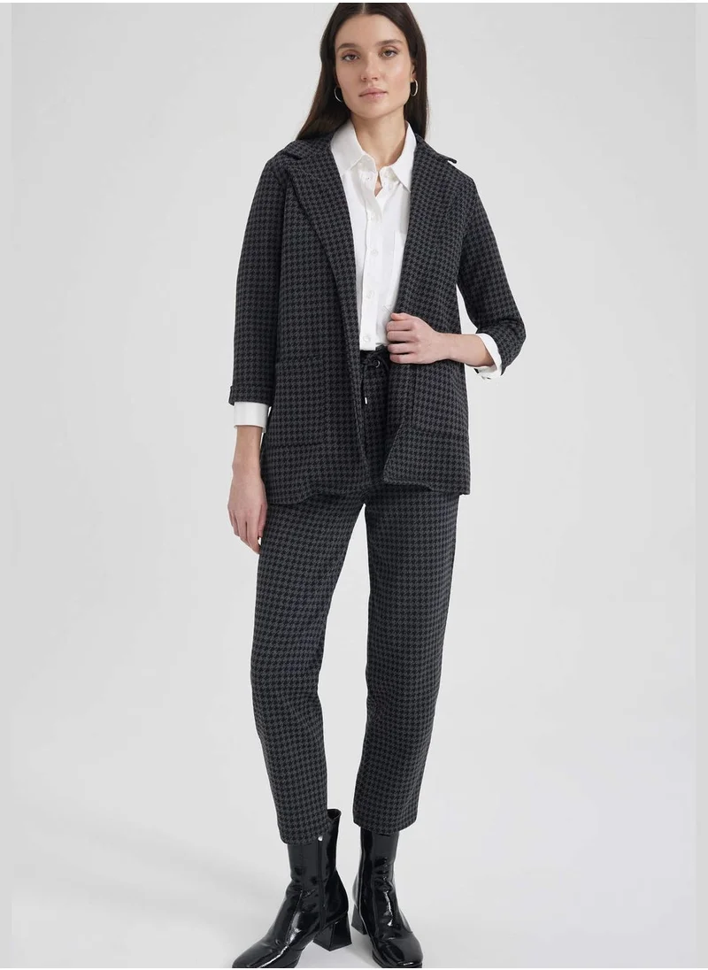 DeFacto Houndstooth Patterned Relax Fit Jogger