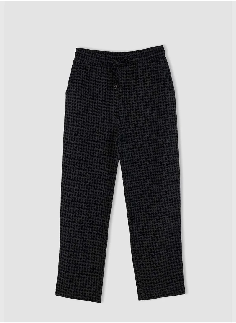 DeFacto Houndstooth Patterned Relax Fit Jogger