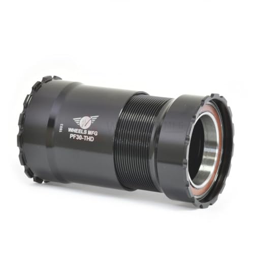 Wheels Manufacturing PF30 Threaded Angular Contact Bearings for 30mm Black,One Size,PF30-THD-AC - Image 1