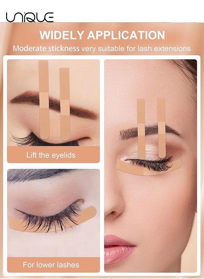 Unique - 10 Sheet Eyelash Extension Tape - Lash Tape for Eyelash Extensions Eyelash Tape for Extensions Sensitive Under Eye tape Breathable Micropore Medical Tape for Individual Eyelash Extension Supplies - Image 1