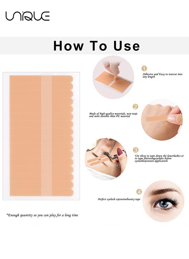 Unique - 10 Sheet Eyelash Extension Tape - Lash Tape for Eyelash Extensions Eyelash Tape for Extensions Sensitive Under Eye tape Breathable Micropore Medical Tape for Individual Eyelash Extension Supplies - Image 1