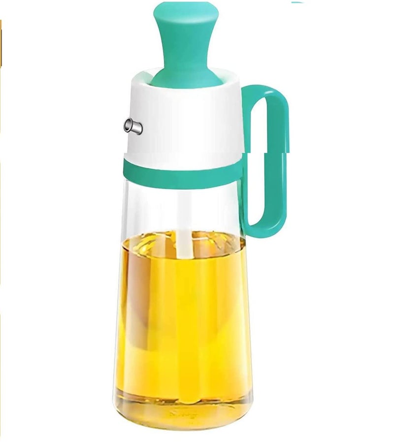 Ezalla Glass Cooking Olive Oil Dispenser Bottle for Kitchen with Brush Pour Brush Squeeze Oil 3 in 1 Silicone Dropper Measuring Oil Dispenser for Cooking Fry Baking BBQ Mothers Day Gift PACK OF 1 - Image 1