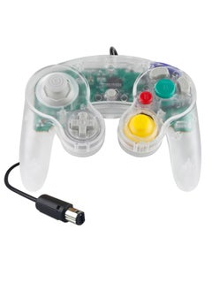 AS SEEN ON TV Wired Game Controller, Strong And Durable PC Precision Wired Gamepad, Easy To Operate Hassle Free Gaming Controller, Ergonomic Design Stable Joypad Controller For GameCube NGC, (Clear)  - Image 1