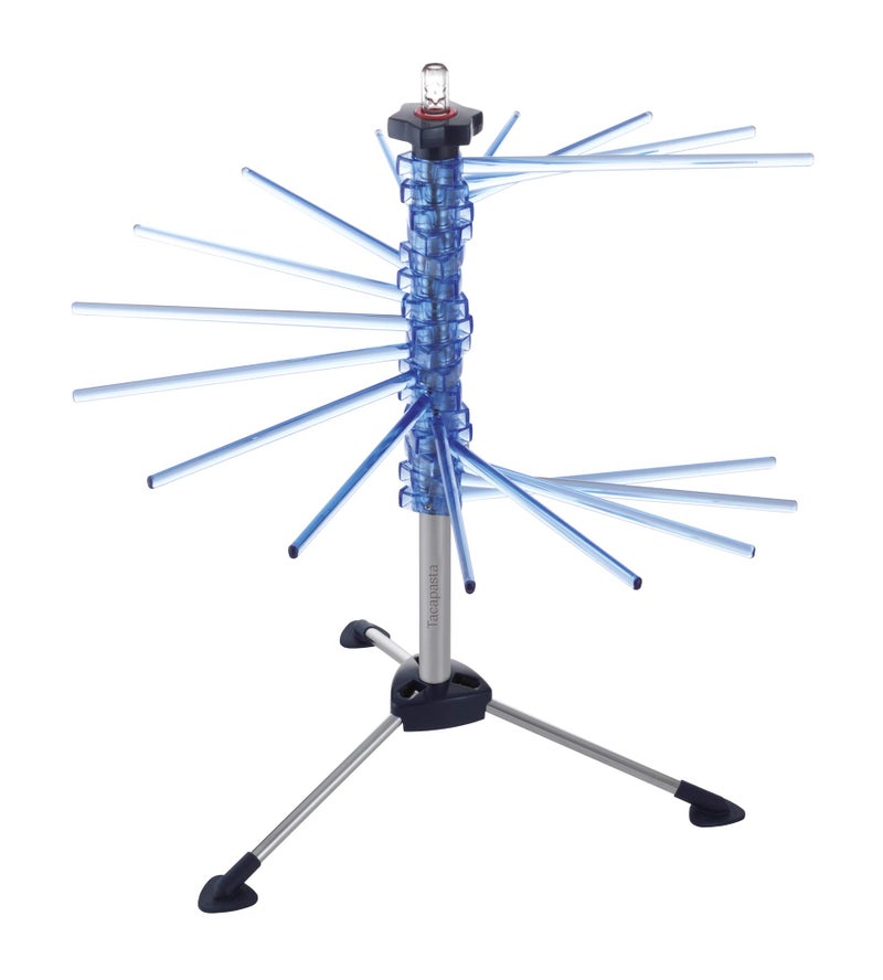 MARCATO حامل تجفيف المعكرونة ماركاتو أطلس، تاكاباستا، صنع في إيطاليا، فولاذ وبولي كربونات، قابل للطي، أزرق - Image 1