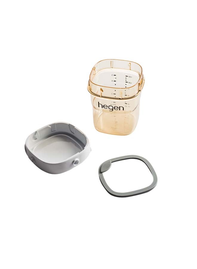 hegen 240ml/8oz Breast Milk Storage Containers Press-to-Close,Twist-to-Open (PCTO™) One-Hand Closure,BPA-Free, Airtight PPSU(Polyphenylsulfone) Bottle,Snap-On Buttons,Dishwasher & Freezer Safe, 2 Pack - Image 3