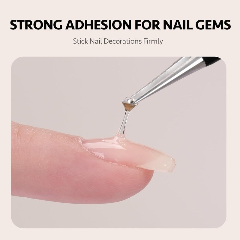 GAOY 3D Sculpting Gel for Nail Art, Semi-solid Modeling Gel for Rubbing Chrome Nail Powder, Sticking Rhinestones and Painting, No Wipe - Image 5