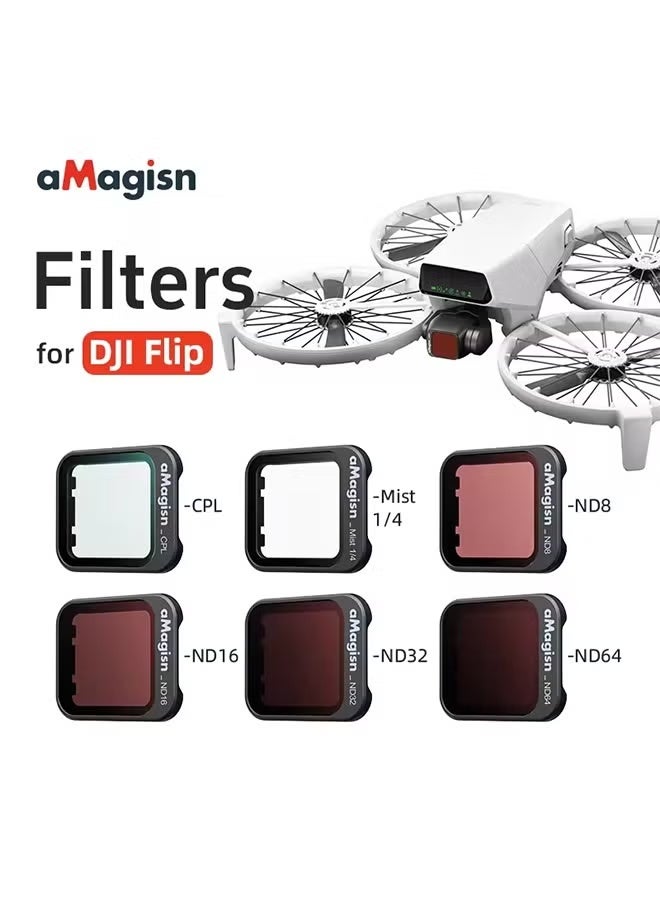 aMagisn CPL ND Black Mist 1/4 Filter for DJI Flip HD Optical Glass Vignette-Free Lens Filter for Flip Drone Accessories - Image 1