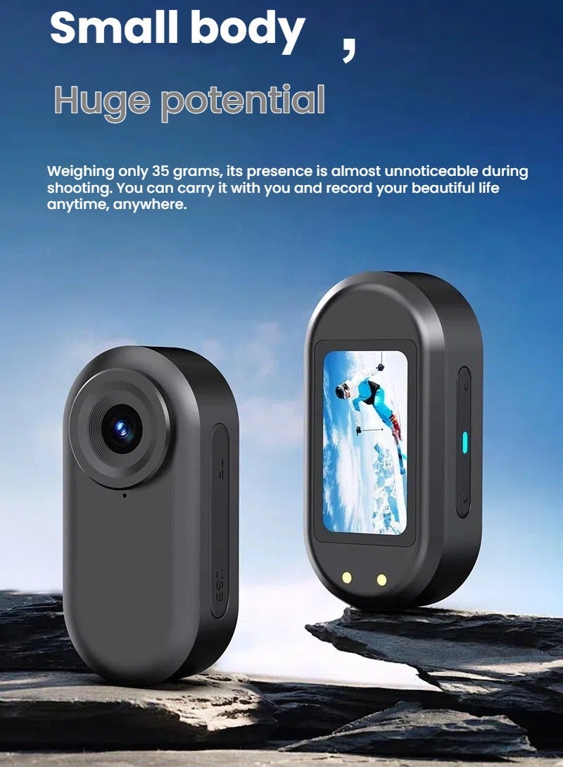 Mini Magnetic Thumb Camera, 1080P HD Quality, 16GB Memory Card Included, Pet / Student / Outdoor Portable Shooting - Image 3