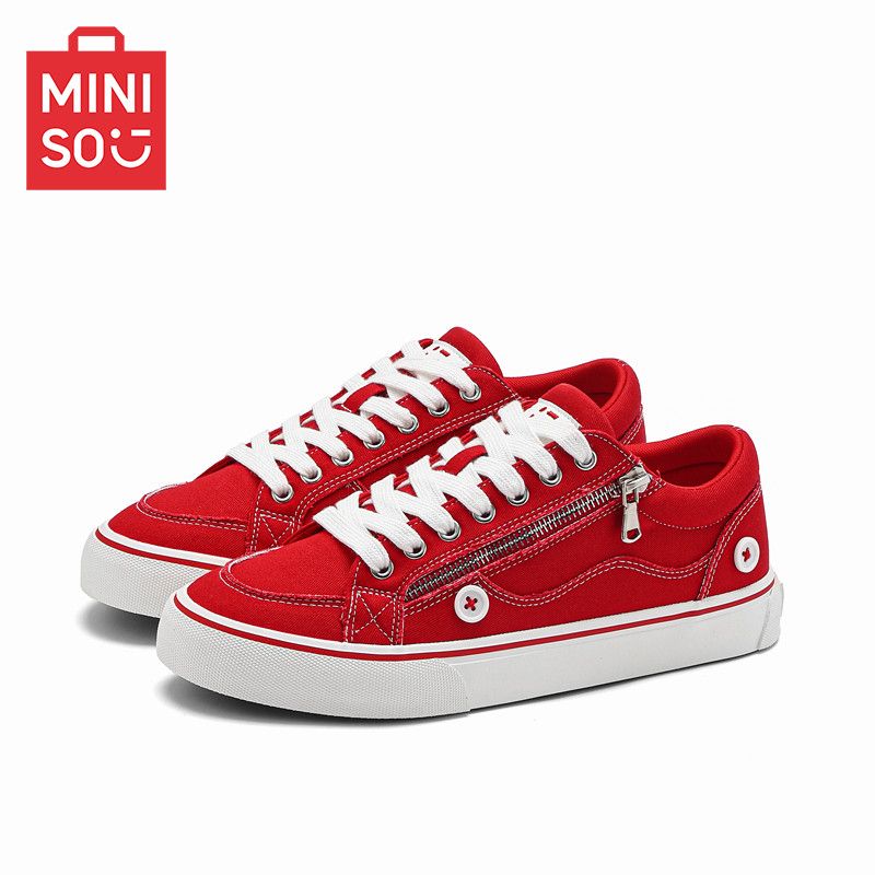Miniso [MINISO] Classic Checkered Casual Shoes for Summer — Versatile, Comfortable, and Breathable Sneakers for Couples - Image 1