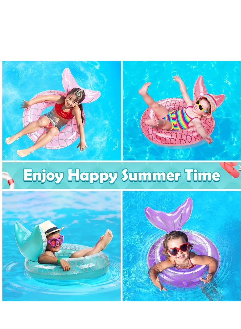 GUDOO Inflatable Pool Float Swim Circle Mermaid Inflatable Swimming Ring for Children Beach Pool Party Supplie - Image 5