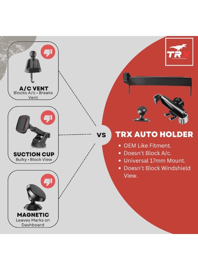 TRX AUTO Phone Holder for Jetour G700 2025-2026, 5-Axis Adjustable Car Phone Mount, Dashboard Screen Mount, Secure Clamp Design, Compatible with 15.6 Inch Display - Image 2