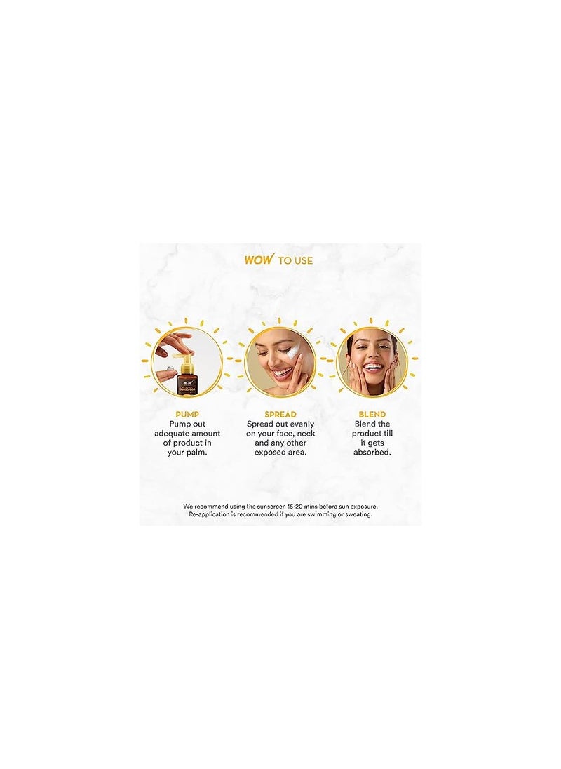 WOW Skin Science - WOW Skin Science Sunscreen SPF 55 PA+++ Matte Look Ultra Light - Image 1
