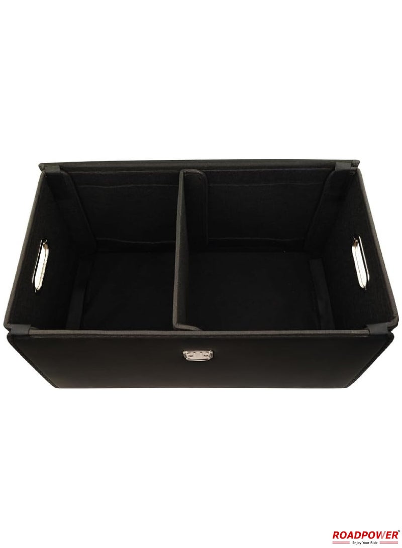 RoadPower Car Trunk Storage Organizer And Suv Collapsible Cargo Multi Compartment Adjustable Auto Grocery Large Box 55x30x30Cm  - Image 5