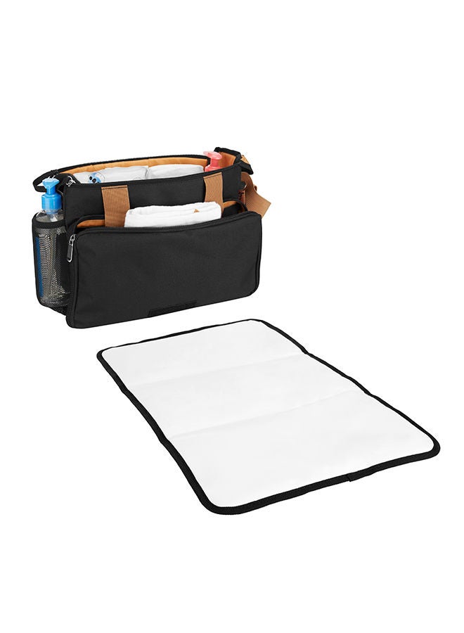 Badabulle Easy Travel Stroller Organizer And Diaper Changing Bag - Black - Image 2