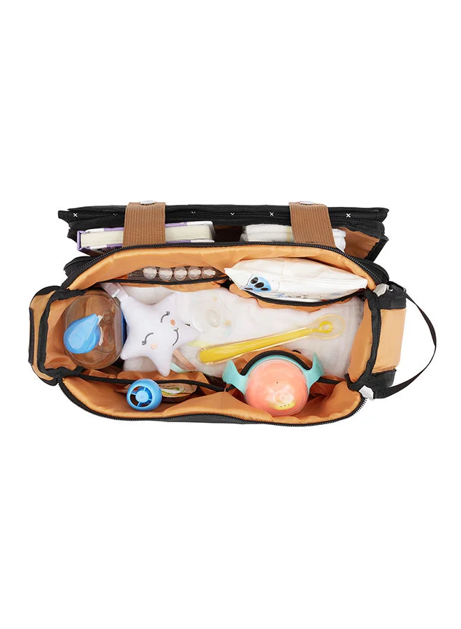 Badabulle Easy Travel Stroller Organizer And Diaper Changing Bag - Black