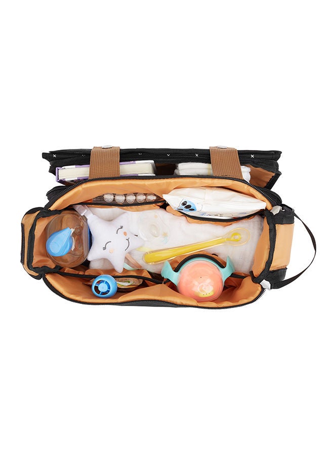 Badabulle Easy Travel Stroller Organizer And Diaper Changing Bag - Black - Image 3