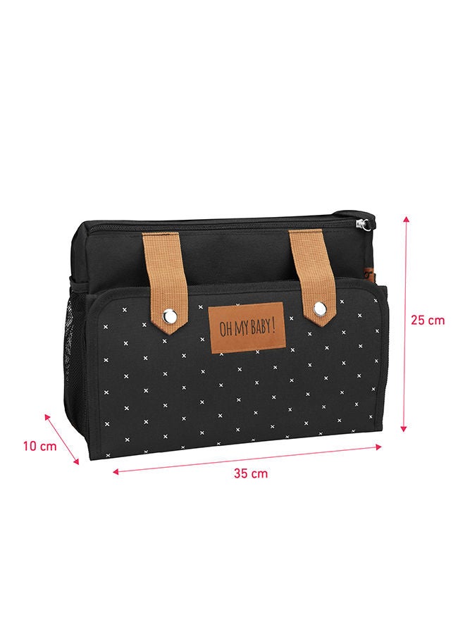 Badabulle Easy Travel Stroller Organizer And Diaper Changing Bag - Black - Image 4