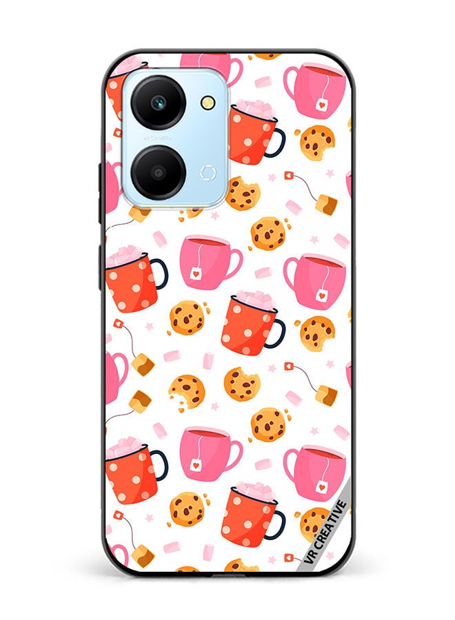 VR CREATIVE Protective Case Cover For Honor Play7T Sweet Seamless Pattern Design Multicolour - Image 1