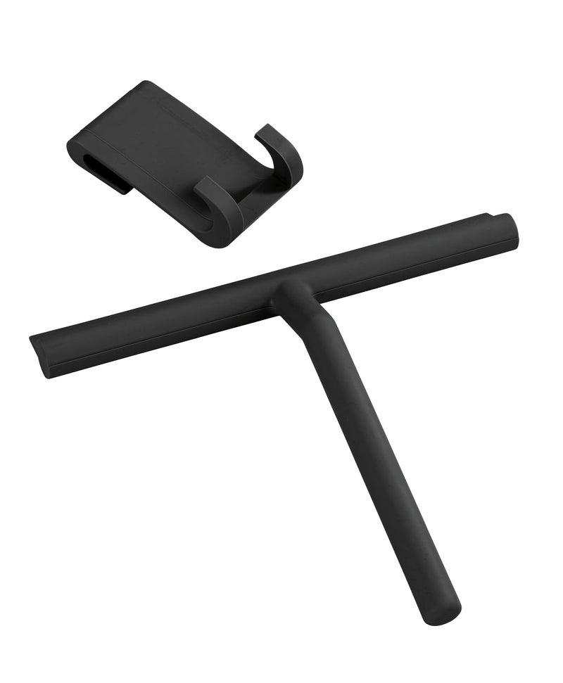 WENKO NIKE Mola Bathroom Silicone Shower Squeegee Black 245 x 4 x 21 cm
