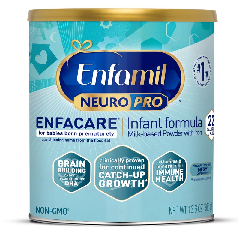 Enfamil NeuroPro EnfaCare High Calorie Premature Baby Formula MilkBased with Iron BrainBuilding DHA Vitamins Minerals for Immune Support added easytodigest proteins Baby Milk 136 Oz Can